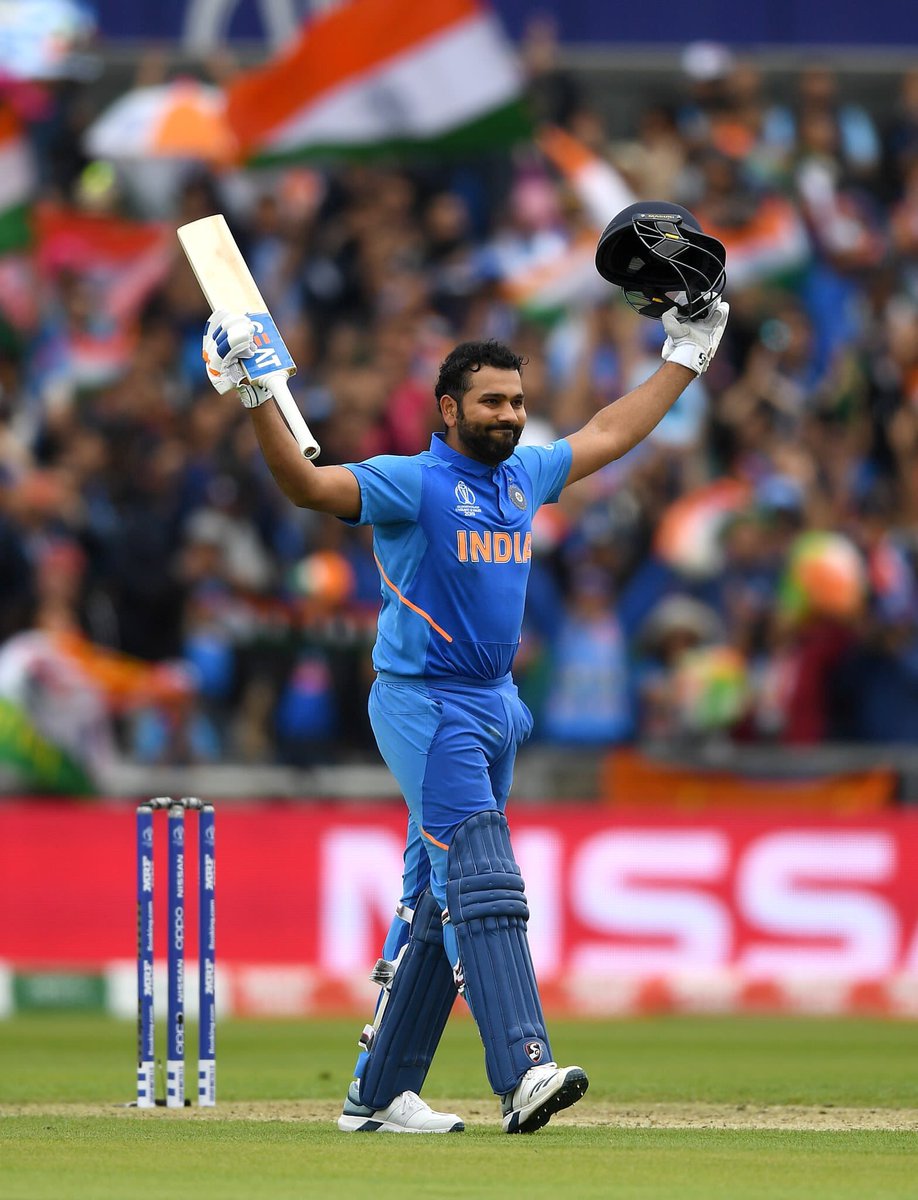 Batting first, Rohit slammed 7 boundaries and 7 maximums to notch up his 4th ton in the ongoing World Cup