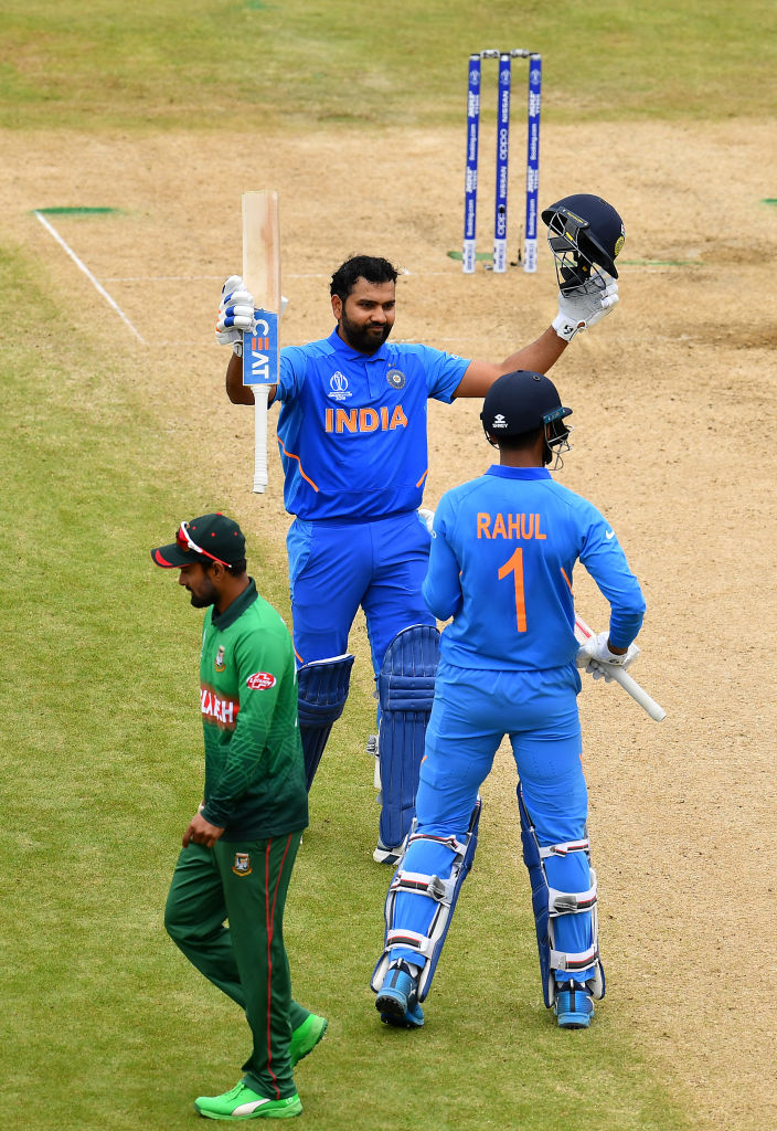 Rohit stitched a 180-run opening stand with KL Rahul which is also the first-wicket stand in the ongoing World Cup