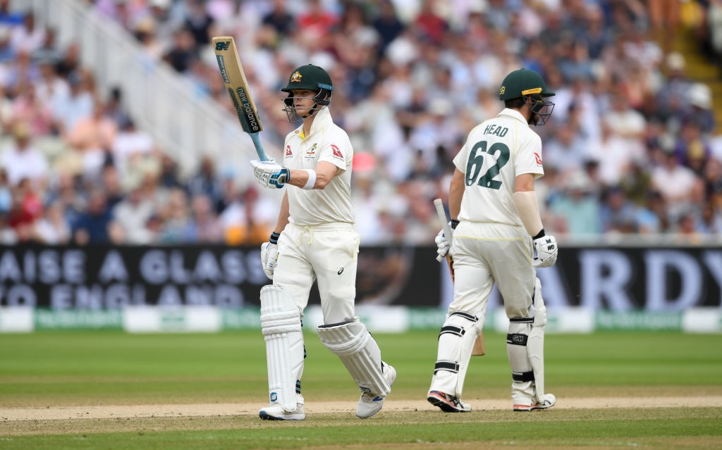 . Smith also equalled Michael Hussey's record for the most successive fifties in The Ashes