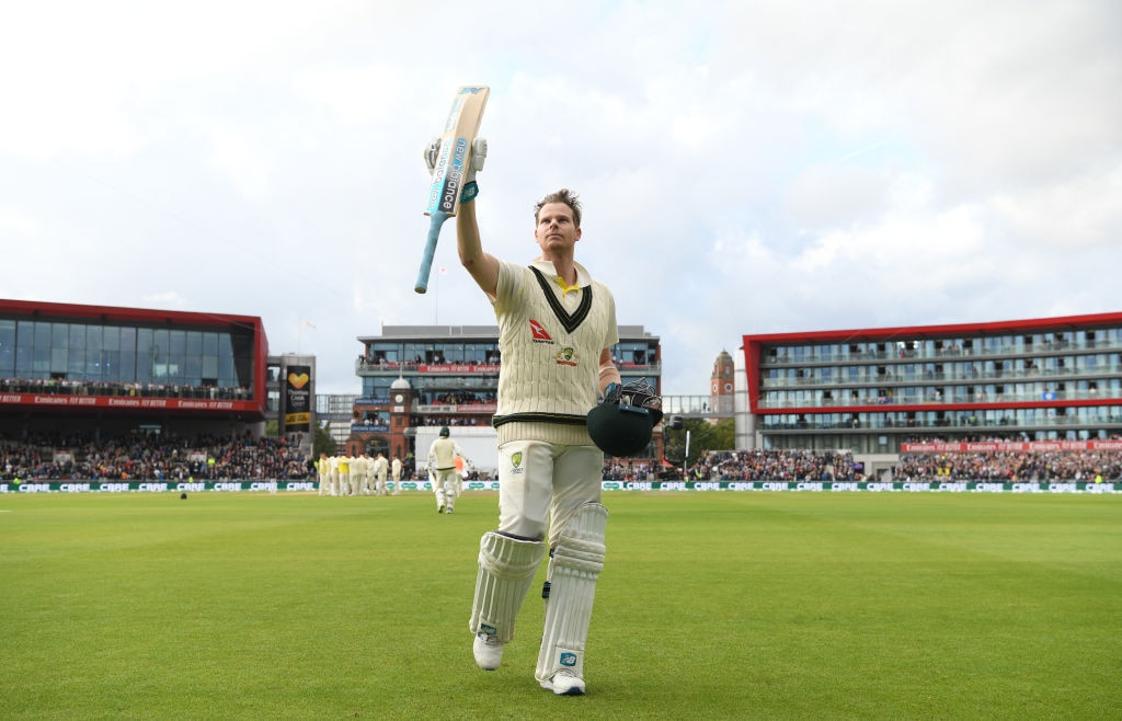 Smith scored his eleventh century against England and his career's 26th century. He took 45 innings to get to this feat.