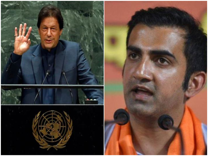 gautam gambhir takes a dig at pakistan pm imran khan Gautam Gambhir Takes A Dig At Pakistan PM Imran Khan