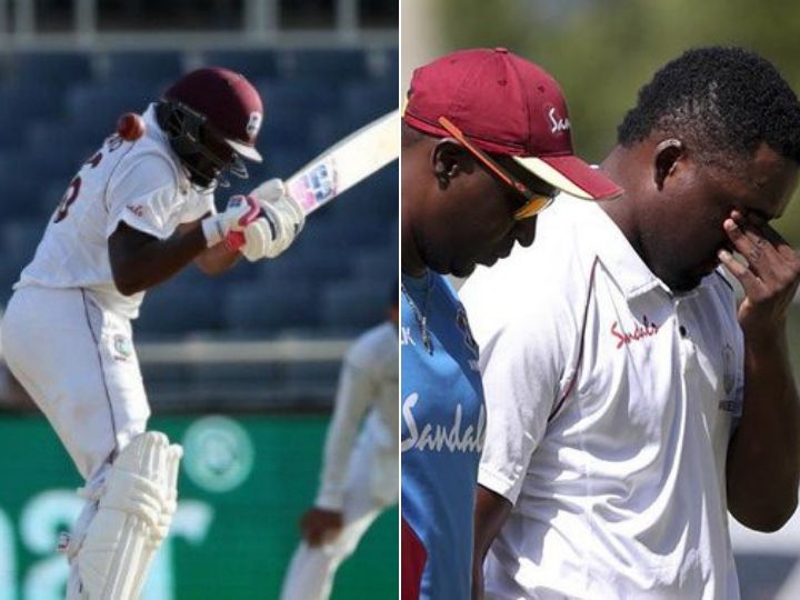 ind vs wi 2nd test heres why jermaine blackwood replaced darren bravo in the middle of the match IND vs WI, 2nd Test: Here's Why Jermaine Blackwood Replaced Darren Bravo In The Middle Of The Match