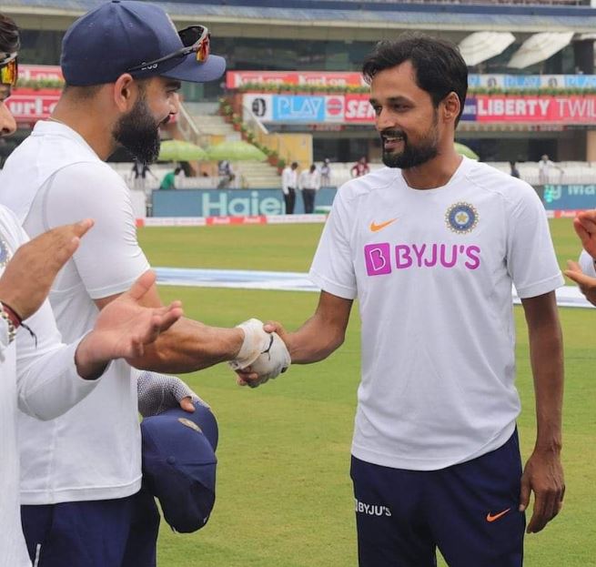 Virat Kohli-led side handed the debut cap to Shahbaz Nadeem