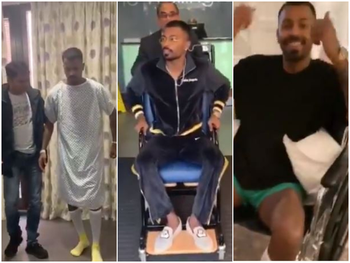watch hardik pandyas road to recovery after successful back injury WATCH: Hardik Pandya's 'Road To Recovery' After Successful Back Surgery