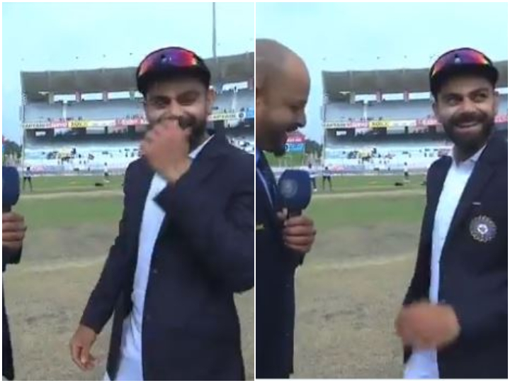 watch virat kohlis hilarious reaction after faf loses toss despite bringing proxy captain WATCH: Virat Kohli's Hilarious Reaction After Faf Loses Toss Despite Bringing Proxy Captain