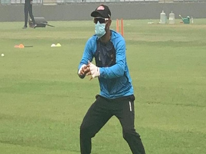 ind vs ban liton das trains in mask at arun jaitley stadium amid poor air quality in delhi IND vs BAN: Liton Das Trains In Mask At Arun Jaitley Stadium Amid Poor Air Quality In Delhi