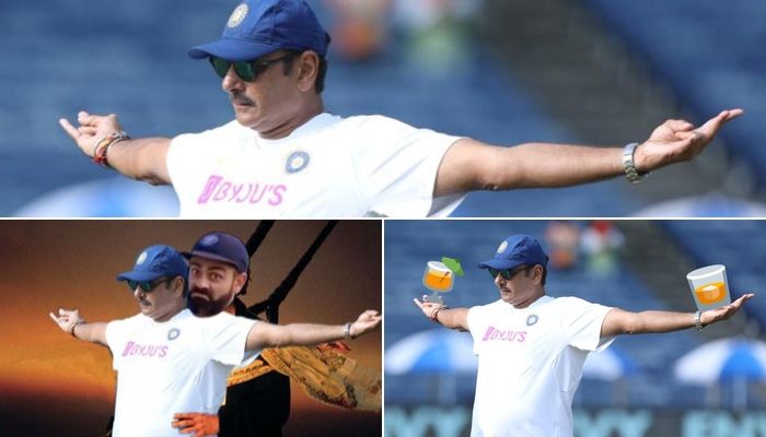 ravi shastris titanic pose in icc tweet activates meme makers on social media Ravi Shastri's Titanic Pose In ICC Tweet Activates Meme Makers On Social Media