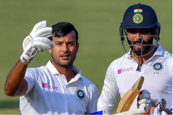Mayank also equaled Navjot Singh Sidhu’s record of most number of sixes (8)by an Indian batsman in a Test innings