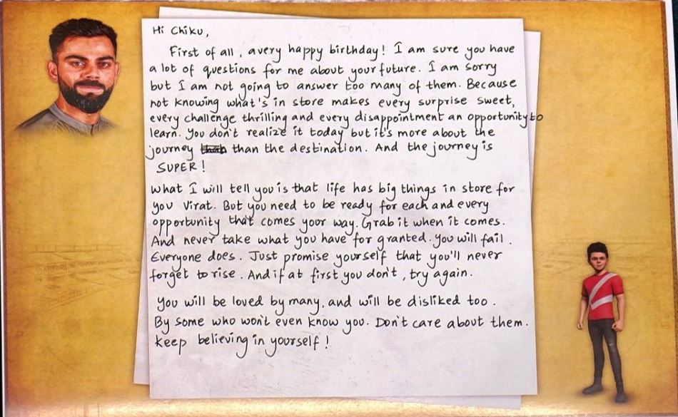 Celebrating his birthday, Virat too took to Twitter share a special note.