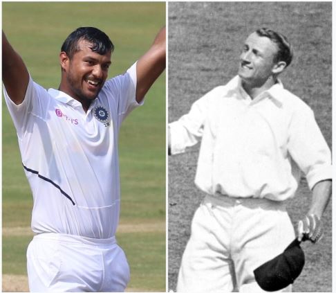 Mayank took 12 innings to get to that feat while Bradman scored two 200s in 13 innings