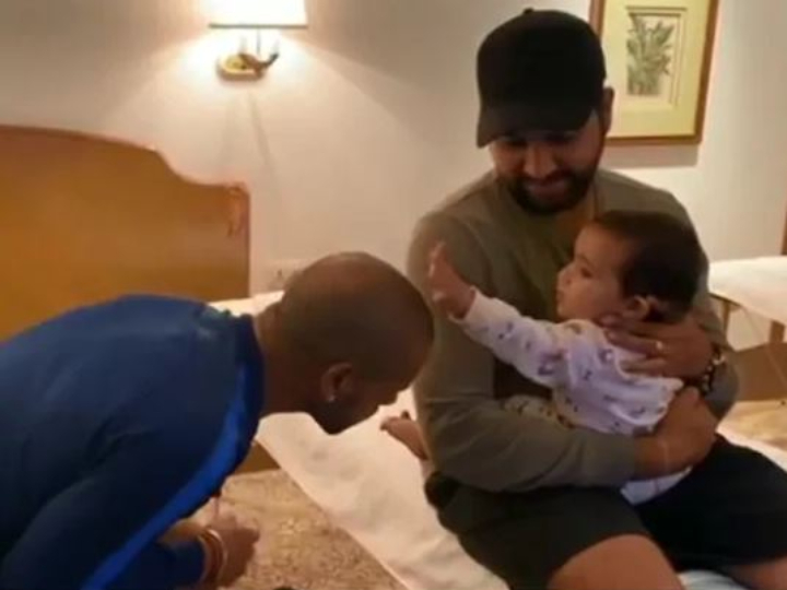 WATCH: Dhawan Shares Cute Video With Rohit's 'Adorable' Daughter