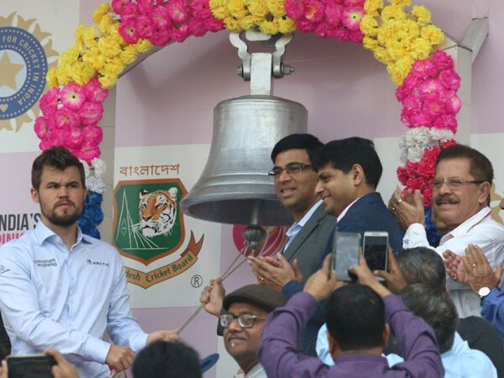 IND vs BAN, 2nd Test, Day 2: Chess World Champions Carlsen, Anand Ring Eden Bell