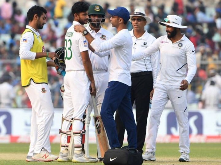 ind vs ban 2nd test spirit of cricket indian physio attends injured bangladesh batsman watch IND vs BAN, 2nd Test: 'Spirit Of Cricket' - Indian Physio Attends Injured Bangla Batsman | Watch