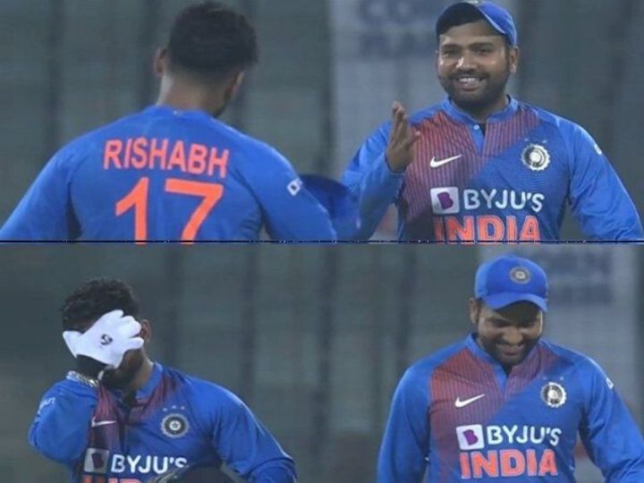 watch pant regrets rohit facepalms after drs howler against bangladesh in 1st t20i WATCH: Pant Regrets, Rohit Facepalms After DRS Howler Against Bangladesh In 1st T20I