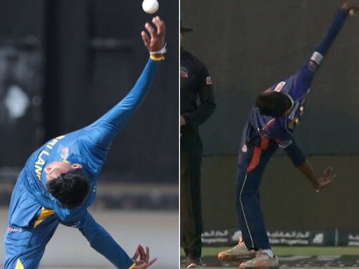 watch sri lankas kevin koththigoda will leave you stunned with his bowling action WATCH: Sri Lanka's Kevin Koththigoda Will Leave You Stunned With His Bowling Action