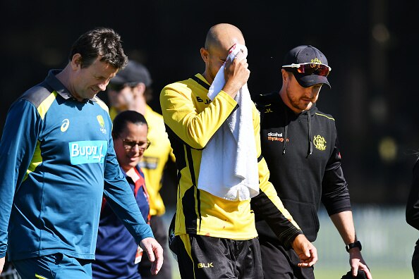 Ashton Agar Suffers Gruesome Nose Injury After Spilling His Brother's Catch | Watch