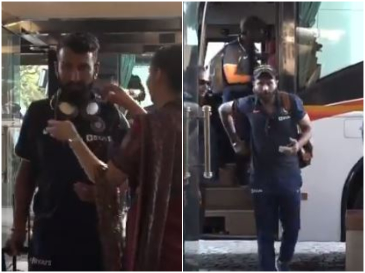 watch team india arrives in kolkata for historic pink ball test WATCH: Team India Arrives In Kolkata For Historic Pink Ball Test