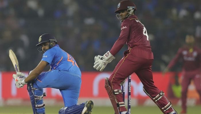 Rohit ended up scoring 63 runs off as many deliveries. His final tally of runs in 2019 across formats has now gone to 2442