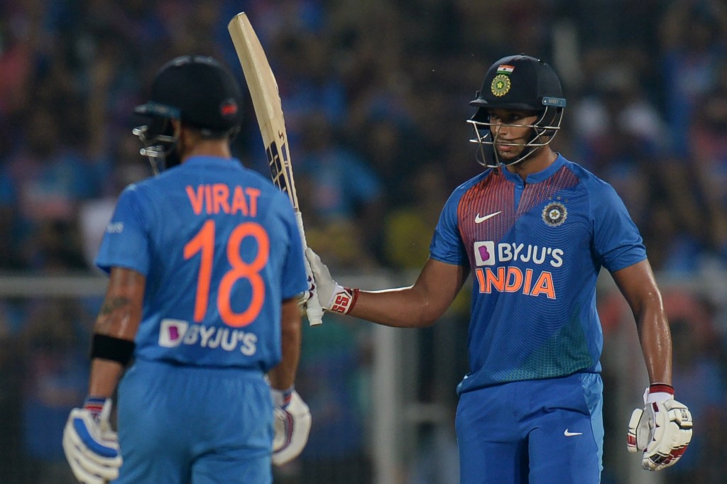 Dube scored his maiden half-century in 27 balls. Dube hit three sixes in Kieron Pollard's over and scored 26 runs in the over. His innings was studded with four sixes and three fours