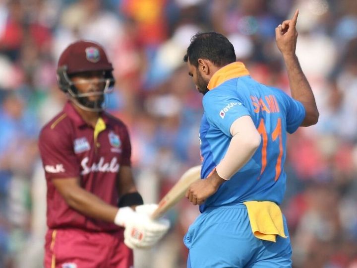 While filing this report, Windies had reached a score of 238/4 in 45 overs