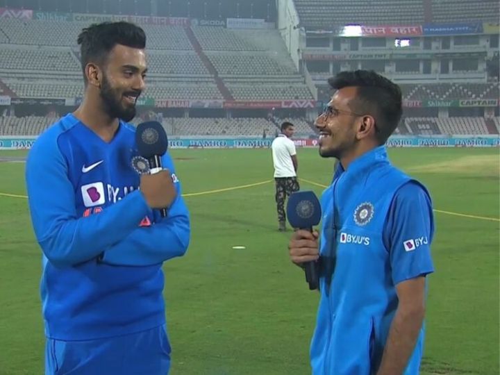 im 999 runs ahead of you rahul takes funny dig on chahal watch 'I'm 999 Runs Ahead Of You', Rahul takes Funny Dig On Chahal | WATCH