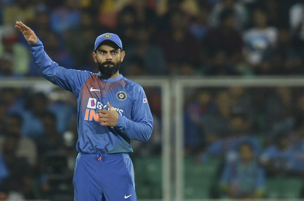 Kohli usually bats at number three but in today's game all-rounder Shivam Dube came at three after the dismissal of KL Rahul (11)