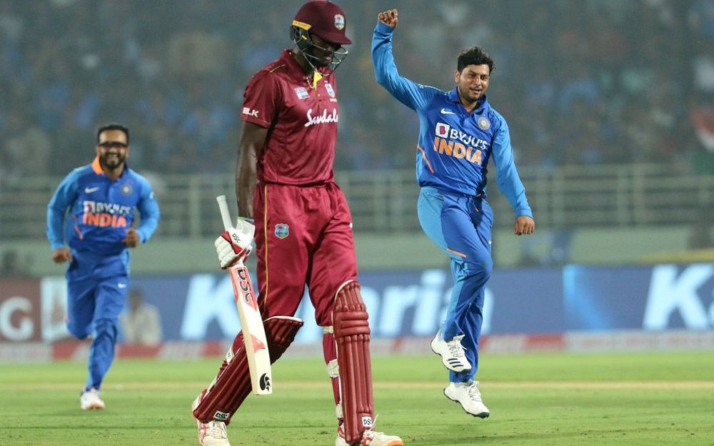 The 24-year-old recently became the first Indian to take two international hat-tricks. In his eighth over during West Indies' chase of 388 on Wednesday evening, dismissed Shai Hope (78), Jason Holder (11) and Alzarri Joseph (0)