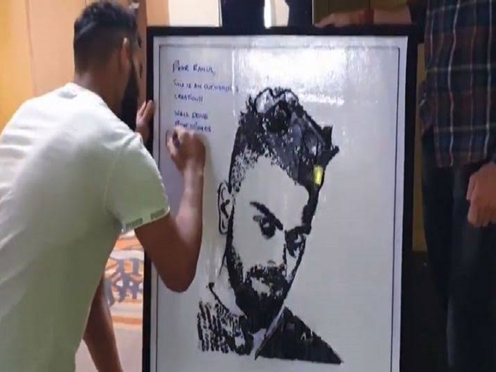 ind vs sl kohli receives special gift from fan ahead of guwahati t20i WATCH | Kohli Receives Special Gift From Fan Ahead Of IND-SL Guwahati T20I