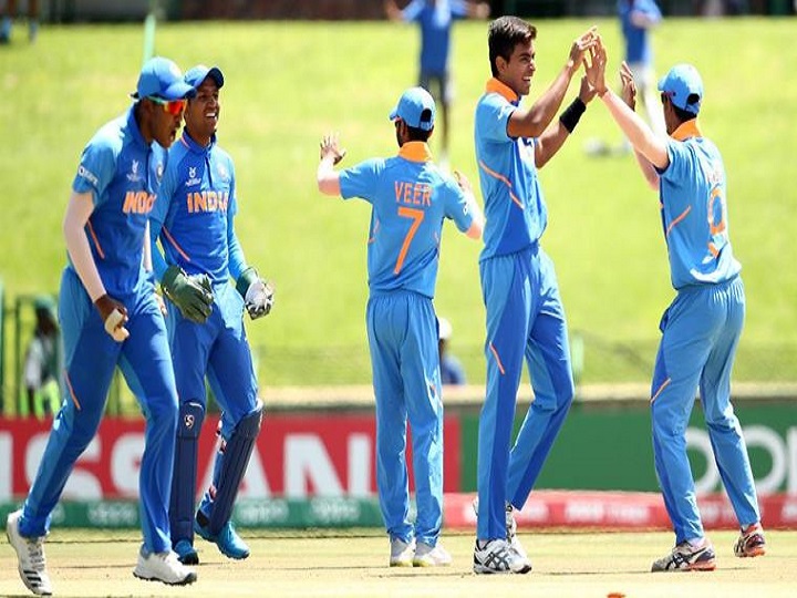 icc u19 wc kartik tyagis stellar spell helps india beat australia seal semifinal berth ICC U19 WC: Kartik Tyagi's Stellar Spell Helps India Beat Australia, Seal Semifinal Berth