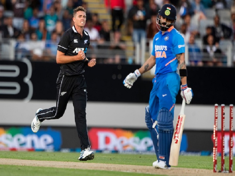 IND vs NZ, 2nd ODI: Southee Becomes Most Successful Bowler Against Kohli After Scalping Him For Record 9th Time