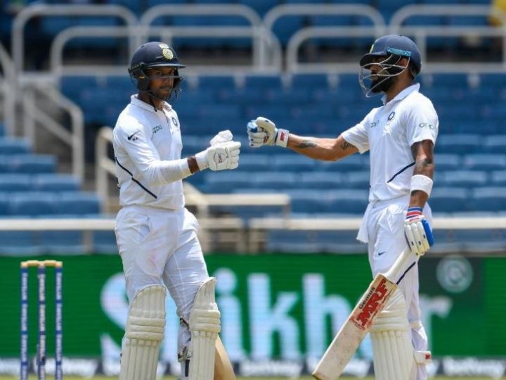 2nd Test WI vs IND Day 1: कप्तान कोहली, मयंक के अर्धशतक, भारत का स्कोर 264/5