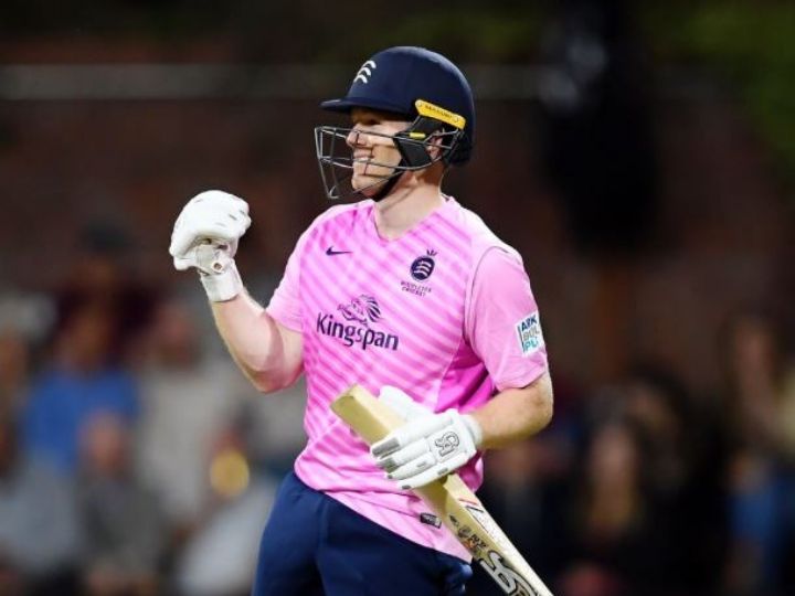 eoin morgan smashes 83 off 29 balls as middlesex pull off record run chase against somerset RECORD T20 Blast: इओन मॉर्गन ने 29 गेंदों में 83 रनों की पारी खेल दिलाई टीम को रिकॉर्ड जीत