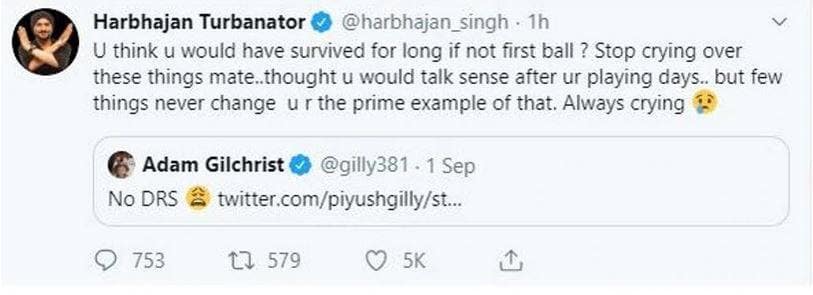 एडम गिलक्रिस्ट ने 18 साल बाद हरजभजन सिंह के हैट्रिक पर उठाया सवाल तो मिला करारा जवाब