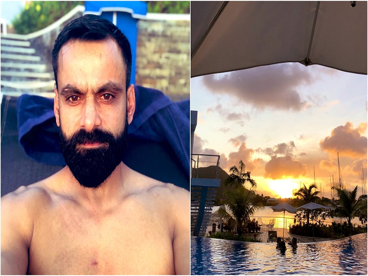 mohammad hafeez trolled after posting pictures from st lucia सेंट लूसिया से पाकिस्तान के क्रिकेटर मोहम्मद हफीज ने सोशल मीडिया पर पोस्ट की अपनी तस्वीर, फैंस ने कर दिया ट्रोल