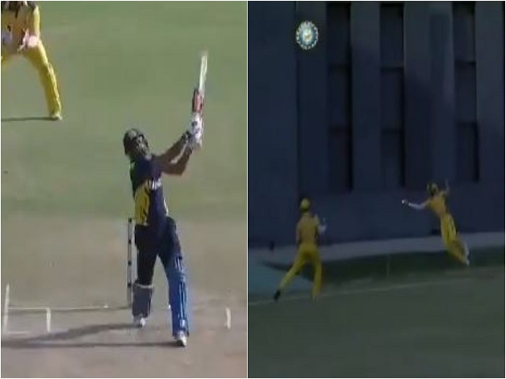 video of ruturaj gaikwad taking greatest catch in domestic cricket goes viral ऋतुराज गायकवाड़ के कैच का वीडियो हो रहा है वायरल, डोमेस्टिक क्रिकेट में लिया अभी तक का सबसे बेहतरीन कैच