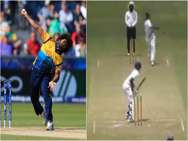 another slinga malinga 17 year old sri lankan pacer picks up 6 wickets for 7 runs in college tournament watch 17 साल के इस श्रीलंकाई तेज गेंदबाज को देख लोगों ने कहा- 'युवा मलिंगा', कॉलेज टूर्नामेंट में 7 रन देकर झटके 6 विकेट