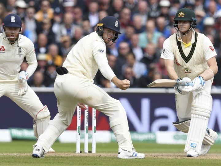 ashes 2019 4th test day 2 lunch steve smiths ton helps australia reach 245 5 at lunch Ashes 2019, 4th test Day-2 Lunch: स्टीव स्मिथ के शानदार शतक से बड़े स्कोर की तरफ ऑस्ट्रेलिया