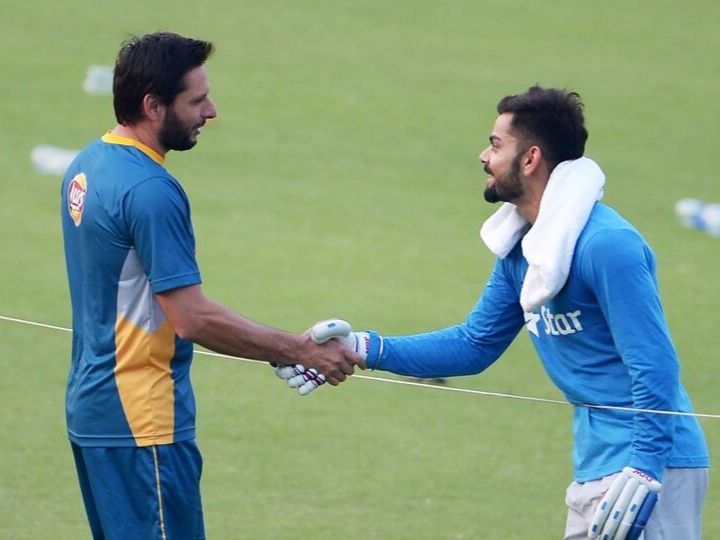 you are a great player indeed shahid afridi hails virat kohli विराट कोहली की बल्लेबाजी के मुरीद हुए शाहिद अफरीदी, ट्वीट कर दी बधाई