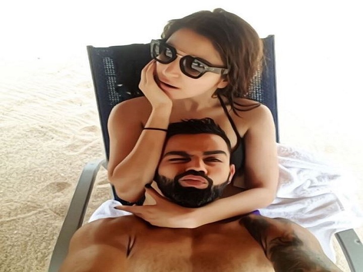 all hearts for anushka sharma and virat kohlis beach pic वेस्टइंडीज दौरे से लौटने के बाद विराट कोहली ने पत्नी अनुष्का संग शेयर की रोमांटिक तस्वीर