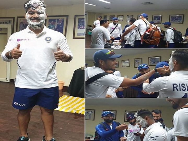 India vs South Africa: कोहली एंड कंपनी ने कुछ इस तरह मनाया रिषभ पंत का जन्मदिन, केक से ढक दिया पूरा मुंह