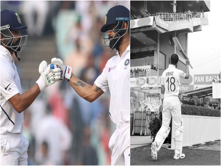 ind vs ban virat kohli declared indian innings 347 for 9 lead by 241 runs IND vs BAN 2nd Test: भारत ने 347 रनों पर की अपनी पहली पारी घोषित, 9 विकेट गंवाकर टीम इंडिया ने हासिल की 241 रनों की बढ़त