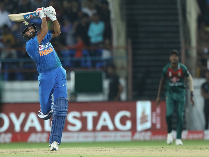 cyclone rohit hits rajkot as india raze bangladesh in 2nd t20i तूफान 'रोहित' ने बांग्लादेश को किया नेस्तनाबूद, 100वें मैच में दिलाई टीम इंडिया को 8 विकेट से जीत