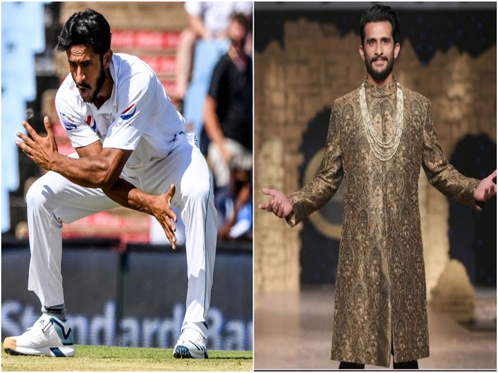 hassan ali walks ramp with fractured ribs fans lambast him पसलियों में फ्रैक्चर के कारण टीम से बाहर हैं हसन अली, अब रैंप वॉक करते दिखे तो फैंस ने लगा दी क्लास