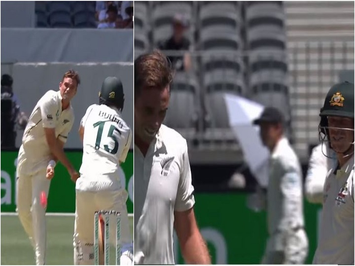 youre supposed to be mr nice guy david warner shocked after tim southees unnecessary throw टिम साउथी के थ्रो पर डेविड वॉर्नर को लगा झटका, कहा- 'तुम तो अच्छे आदमी थे'