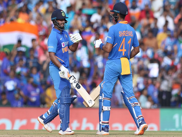 ind vs wi 1st odi pant shines as india scores 287 windies need 288 to win IND vs WI 1st ODI: रिषभ पंत और श्रेयस अय्यर की बेहतरीन पारी के दम पर भारत ने 50 ओवरों में 8 विकेट खोकर बनाए 287 रन