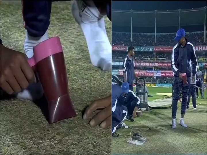 गीला पिच और रद्द हुआ पहला टी20, ट्विटर पर लोगों ने कहा- 'दुनिया का सबसे अमीर बोर्ड और पिच सुखाने के लिए हेरयरड्रायर'