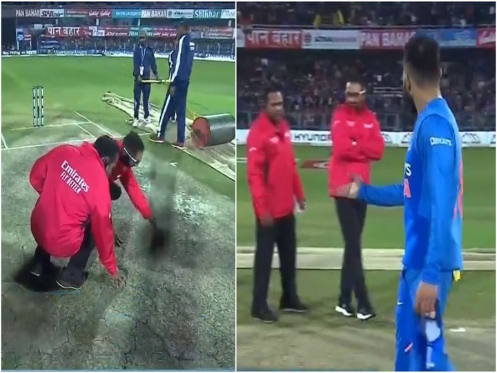 पिच पर डाले गए कवर में थे छेद, अब बीसीसीआई ने भारत- श्रीलंका मैच रद्द होने पर पिच क्यूरेटर से मांगी रिपोर्ट पिच पर डाले गए कवर में थे छेद, अब बीसीसीआई ने भारत- श्रीलंका मैच रद्द होने पर पिच क्यूरेटर से मांगी रिपोर्ट