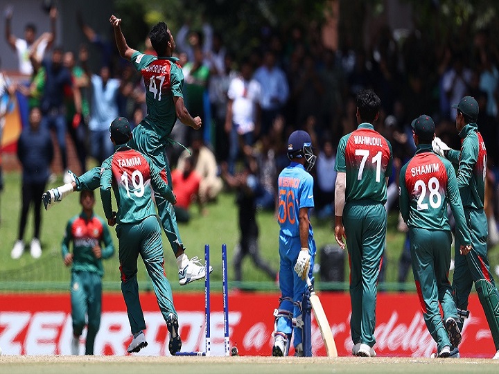 five players found guilty of breaching icc code of conduct following the final of the icc u19 cwc बांग्लादेश के 3 खिलाड़ियों पर लगा ICC का कोड ऑफ कंडक्ट तोड़ने का आरोप, अंडर 19 फाइनल में हुई थी हाथापाई