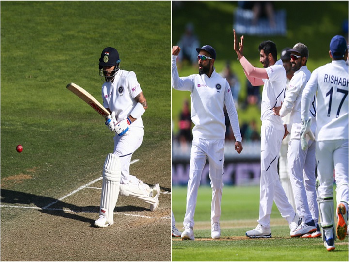 india vs new zealand 1st test kohli rahane bat with india under pressure IND vs NZ 1st Test: इशांत के 5 विकेट की बदौलत न्यूजीलैंड 348 पर ऑल आउट, भारत की खराब शुरूआत