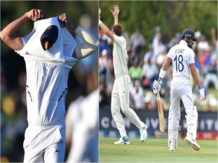 INDvNZ 2nd Test, Day 1: पहली पारी में टीम इंडिया 242 रनों पर ढेर, न्यूजीलैंड ने बिना किसी नुकसान के बनाए 63 रन